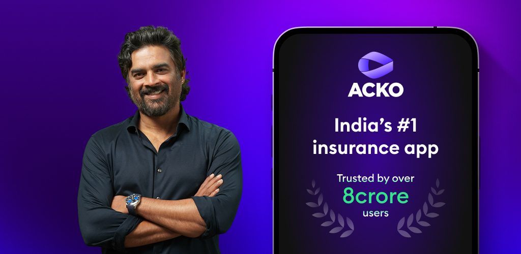 Bollywood celebirty R. Madhavan Peomoting Acko. Fast online insurance with ACKO – India’s #1 insurance app trusted by over 8 crore users