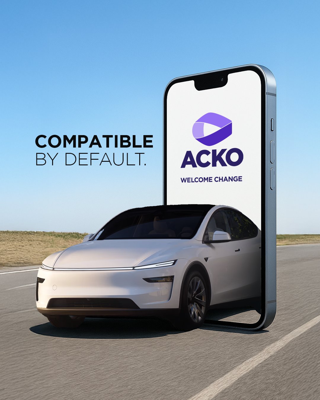 image showing Acko and its collaboration with tesla